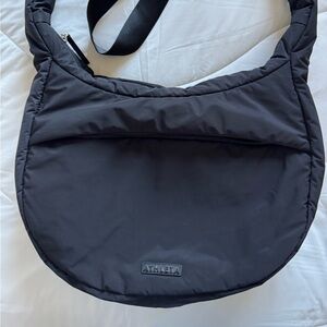 Athleta All About Medium Crossbody Hobo Bag, Black
